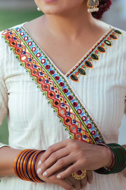 Off-White Banjara Anarkali