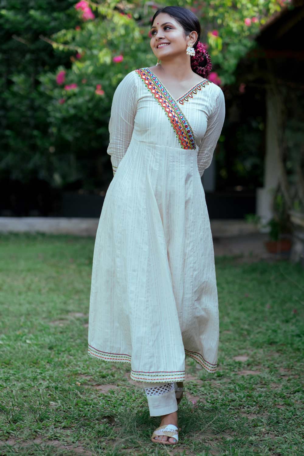 Off-White Banjara Anarkali