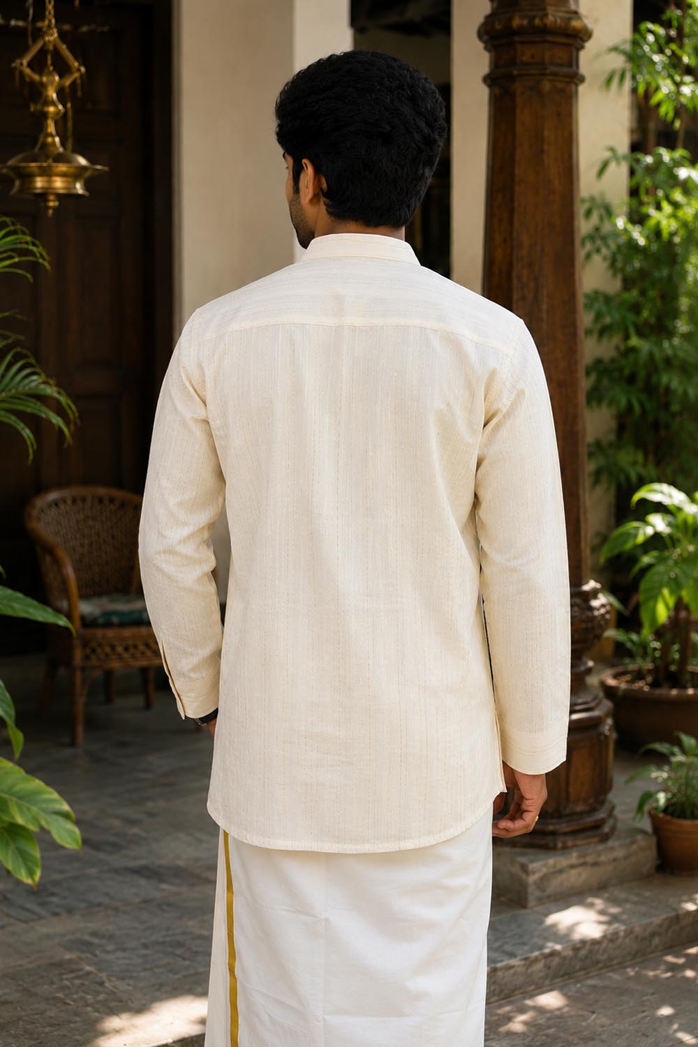 Krishna Kireedam Handpainted Kurta