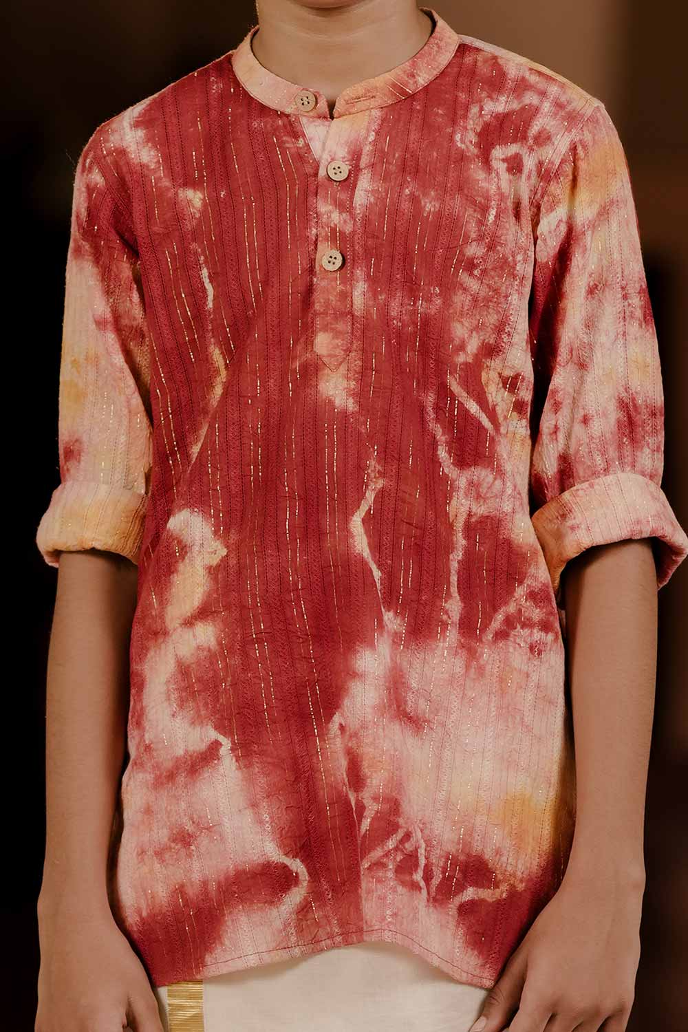 Shibori Lurex Short Kurta
