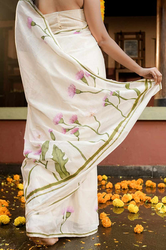 Muyal Cheviyan Puliyilakara Saree