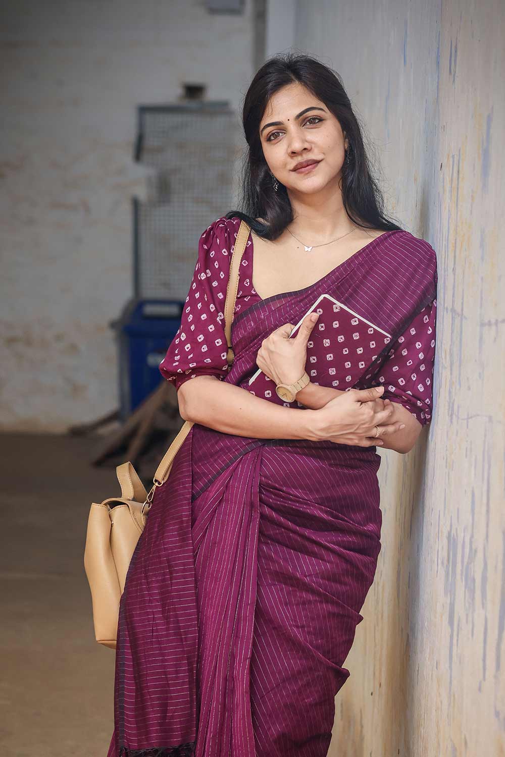 Purple Bandhani Blouse