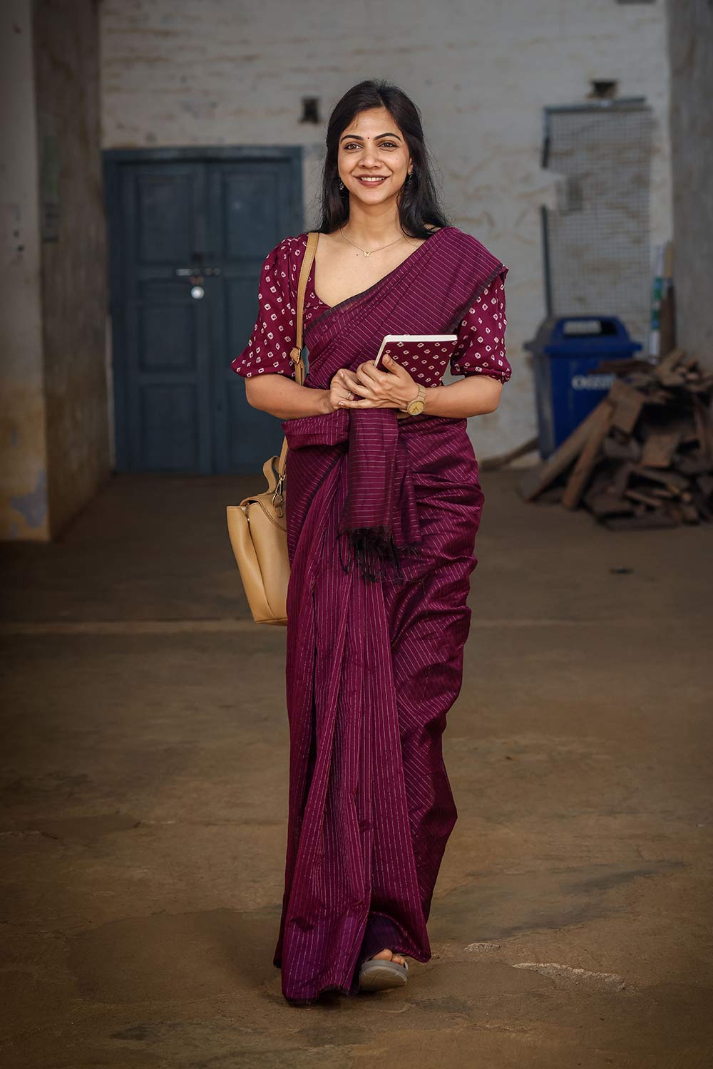 Purple Bandhani Blouse