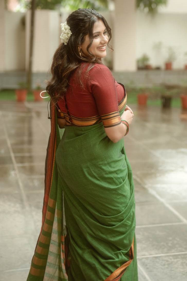 Narayanpett Green Saree