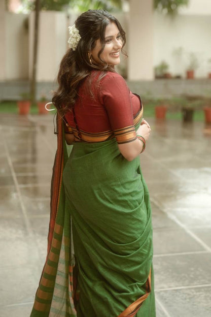 Narayanpett Green Saree