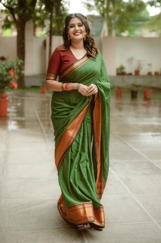 Narayanpett Green Saree