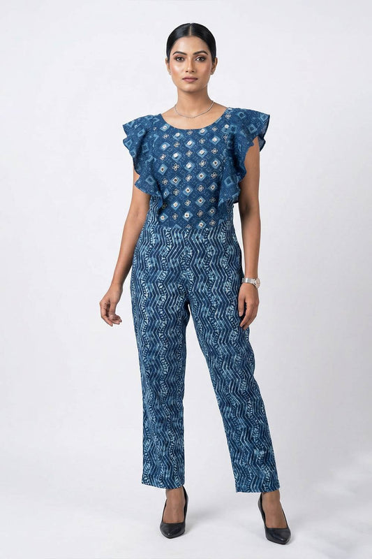Lippan Art Indigo Jumsuit