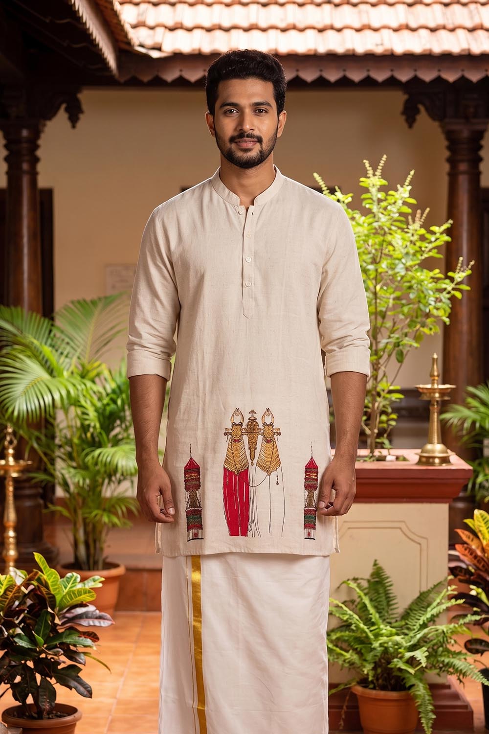 Kettukazcha Printed Men's Kurta