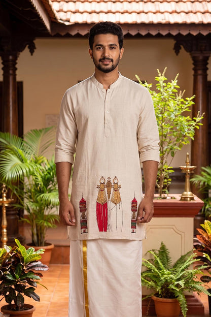 Kettukazcha Printed Men's Kurta