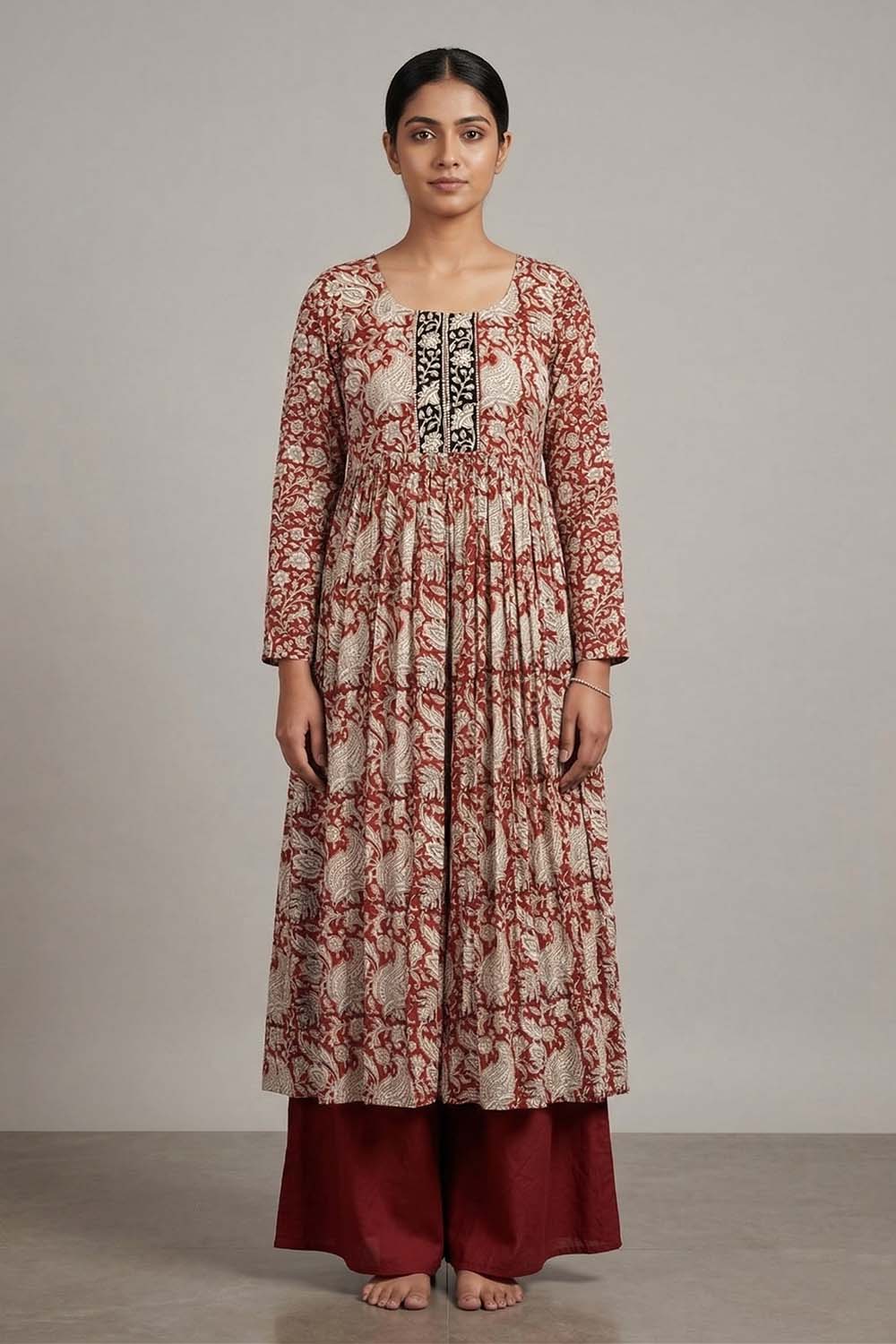 Modal Gathered Floral Print Co-Ordset