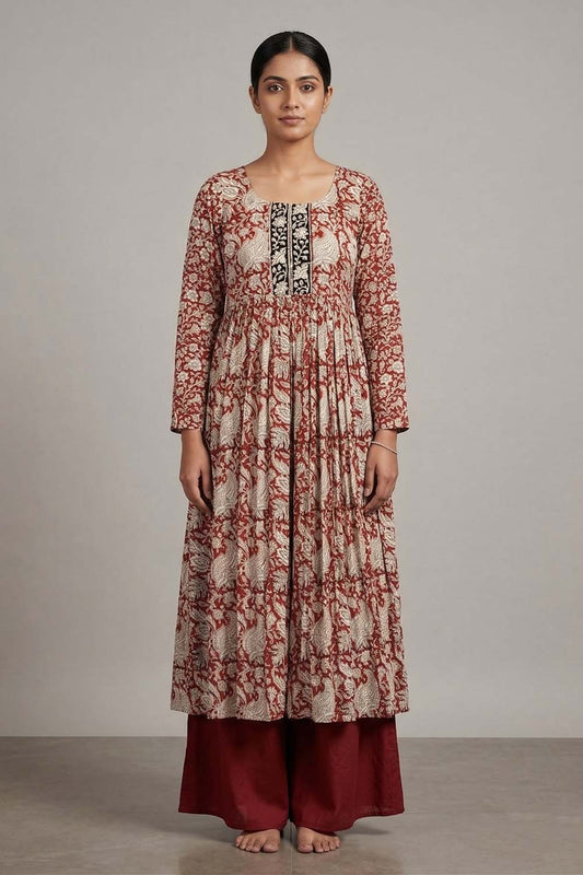 Modal Gathered Floral Print Co-Ordset