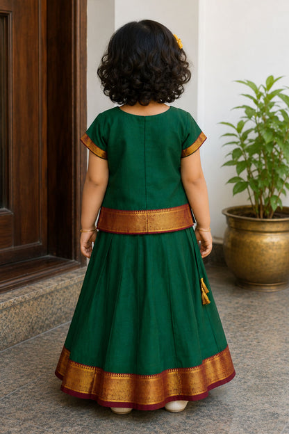Green Top & Skirt