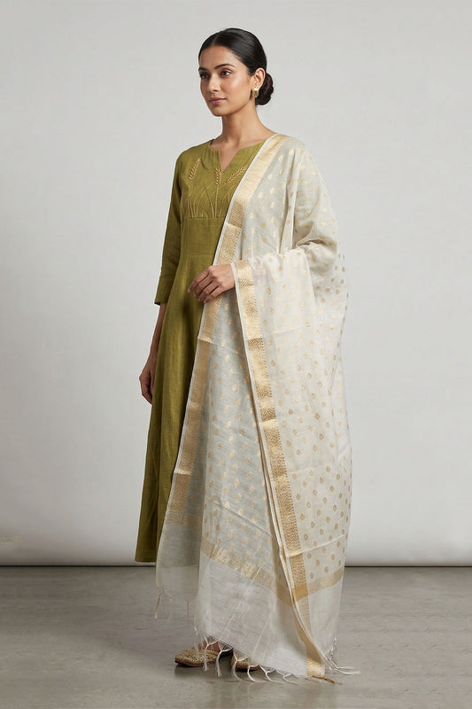 Offwhite Chanderi Dupatta