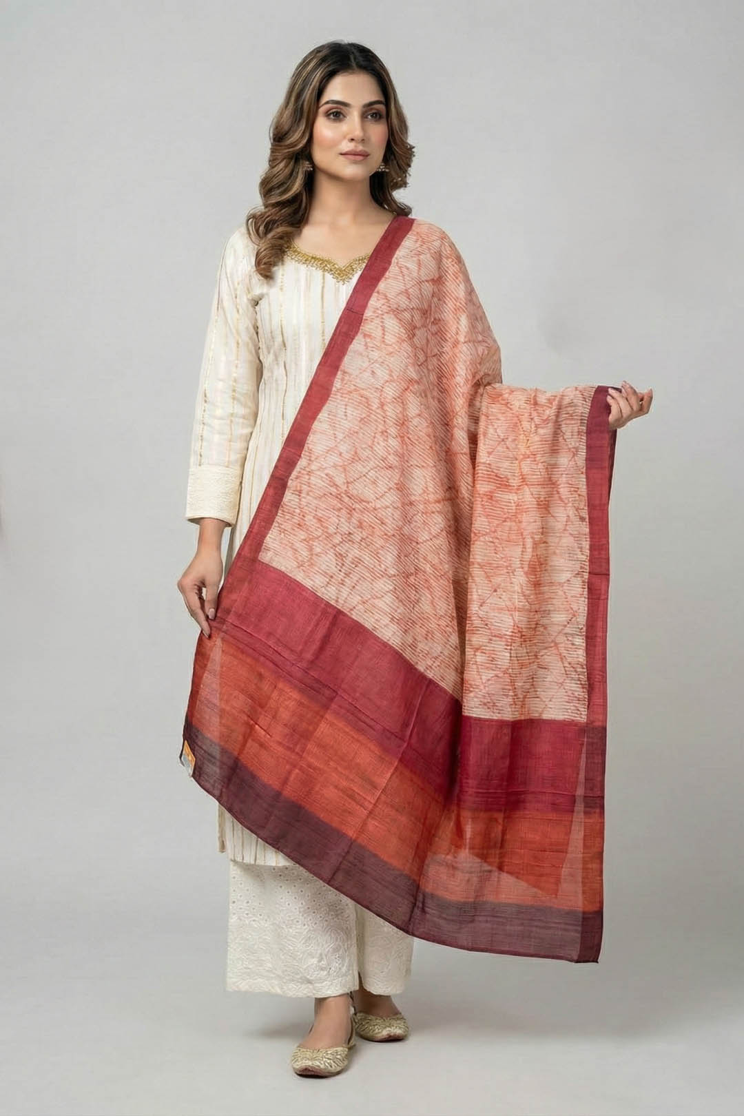 Hand Wowen Printed Dupatta