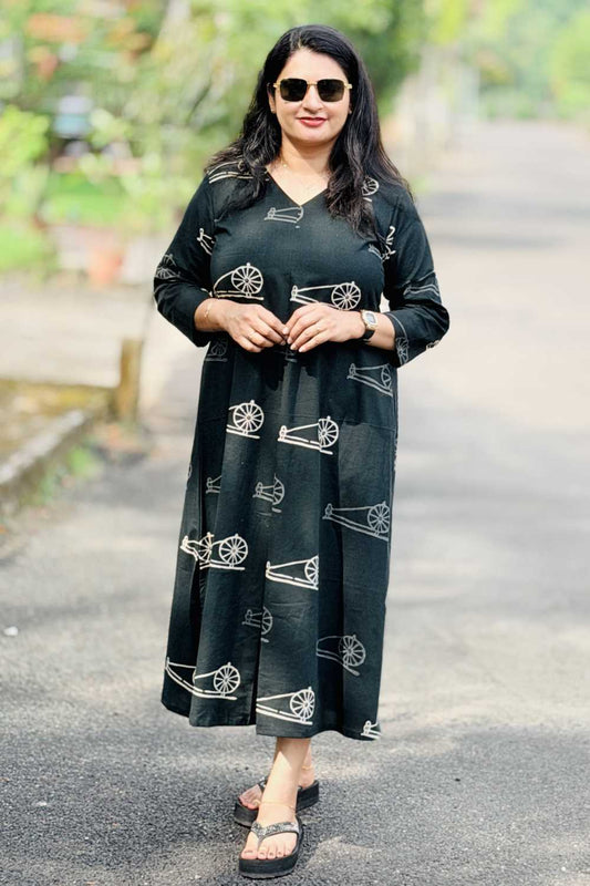 Charka Pleated Dress