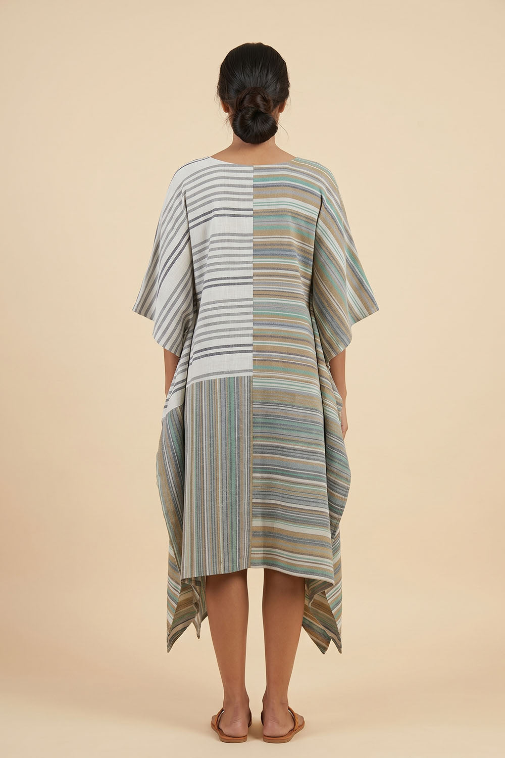 Green & White Kaftan