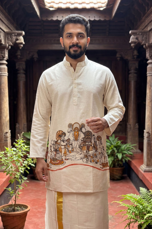 Onam Theme Men's Kurta