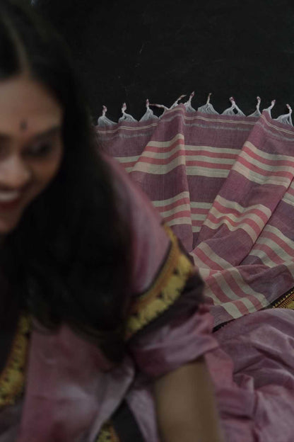 Narayanpet Pink Cotton Saree