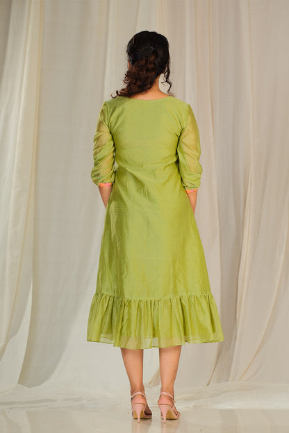 Frock with multi patch yoke