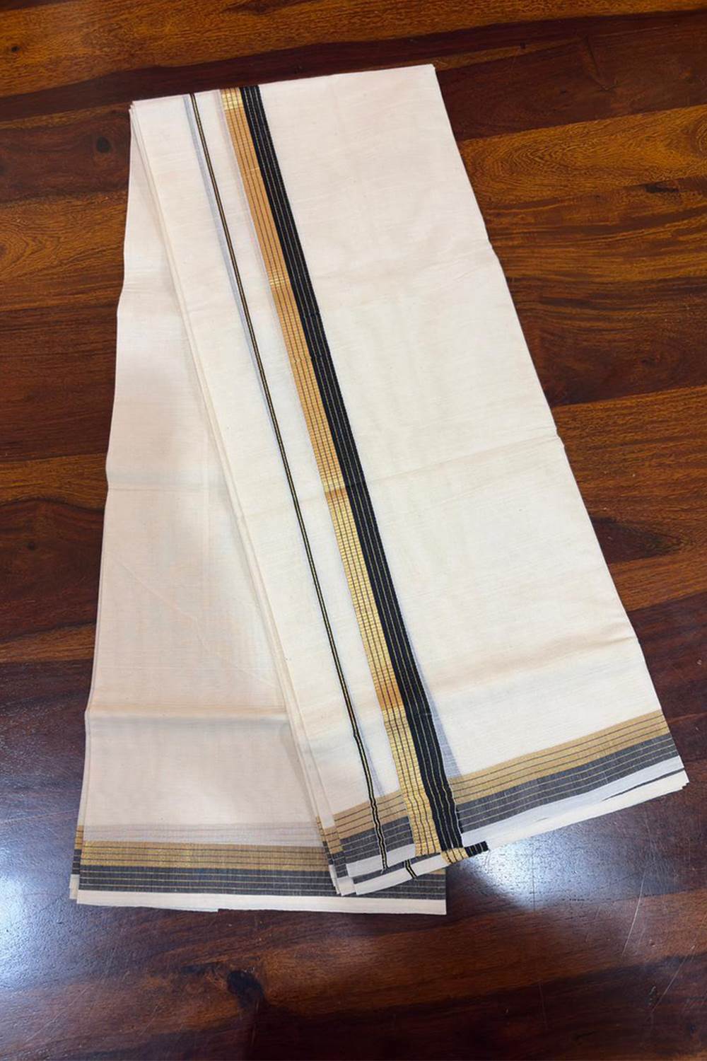 Half Gold & Black Dhothi