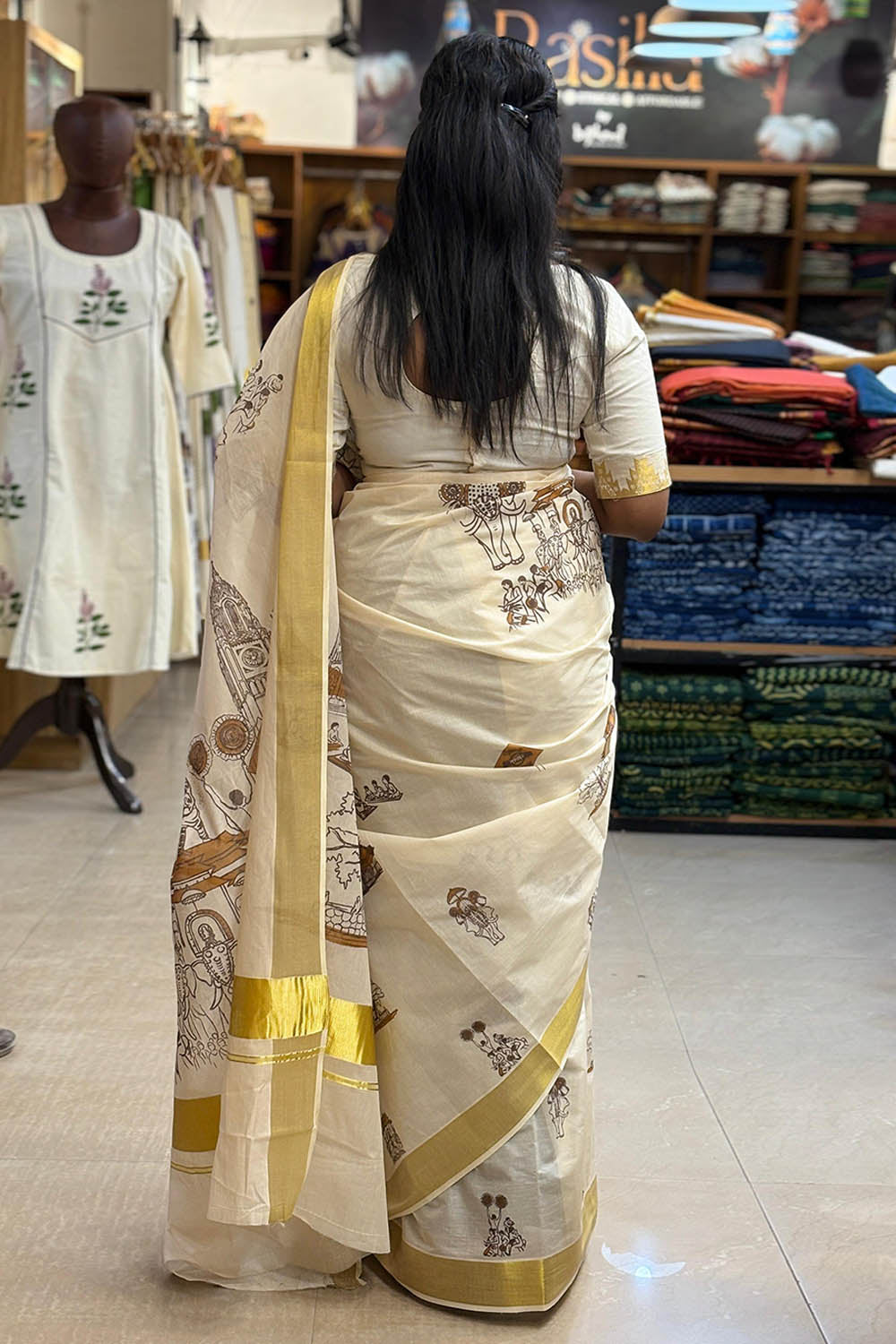 Thrissur Pooram Saree