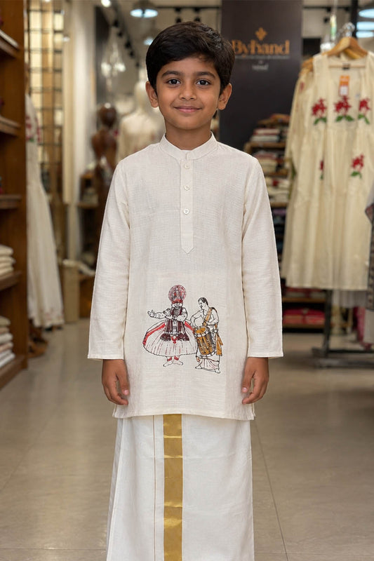 Kadhakali & Chenda Print Kurta