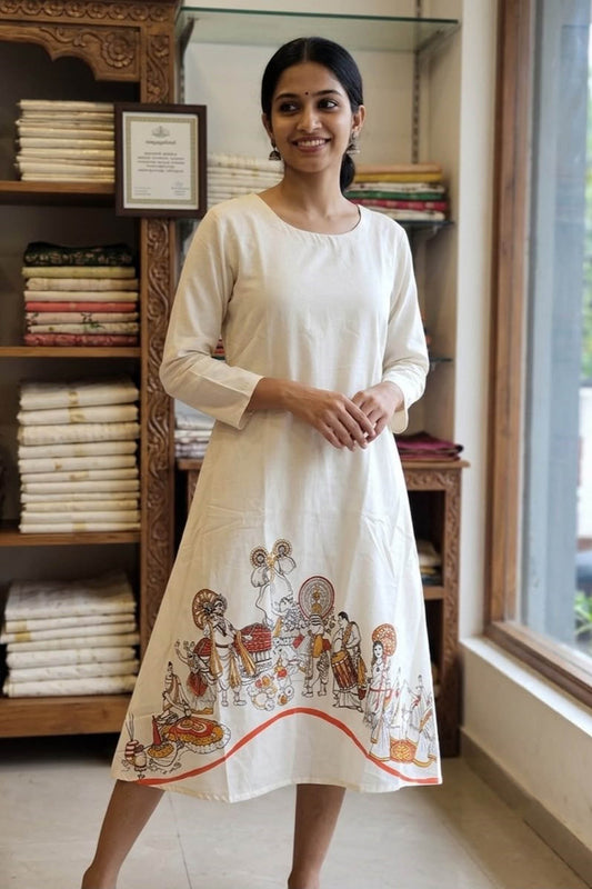 Onam Mixed Print Kurti