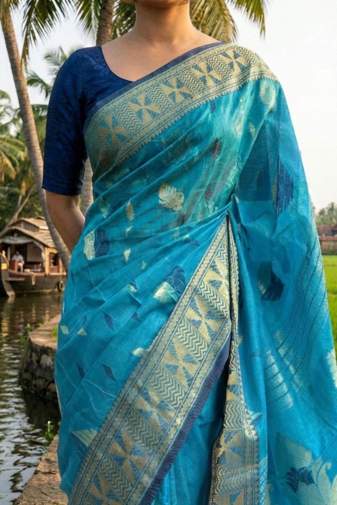Bengal Tassar Silk Saree