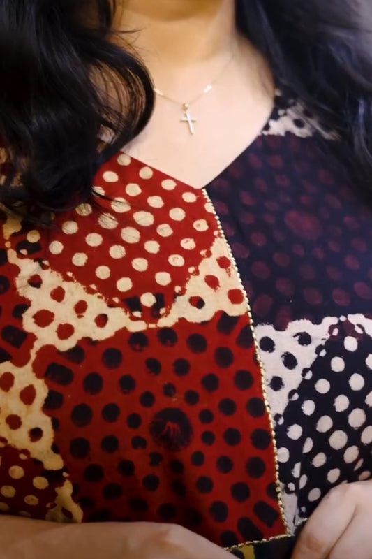 Multi Colour Patch Kaftan