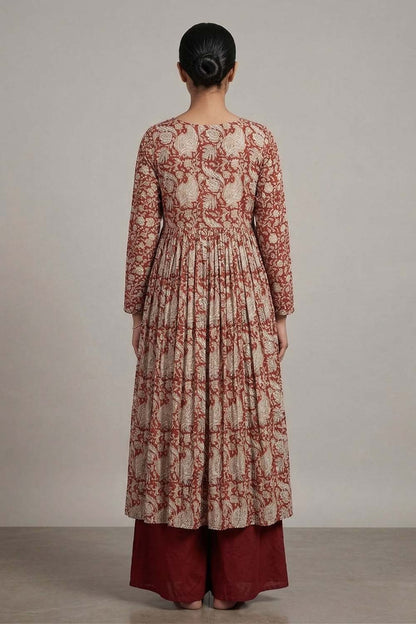 Modal Gathered Floral Print Co-Ordset