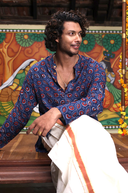 Indigo Long Kurta