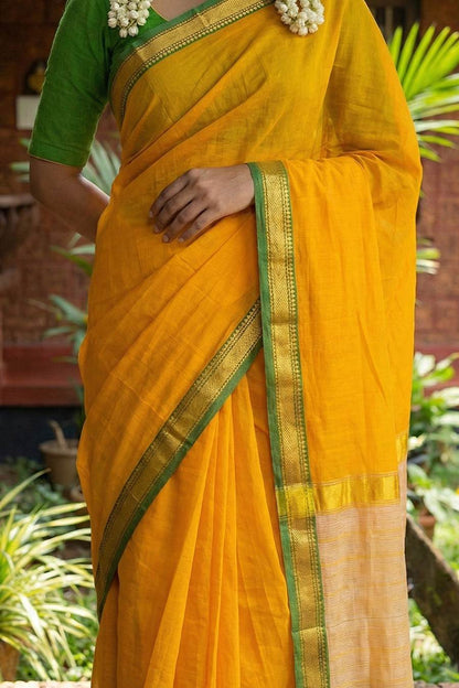 Mango Yellow Smallgomi Saree
