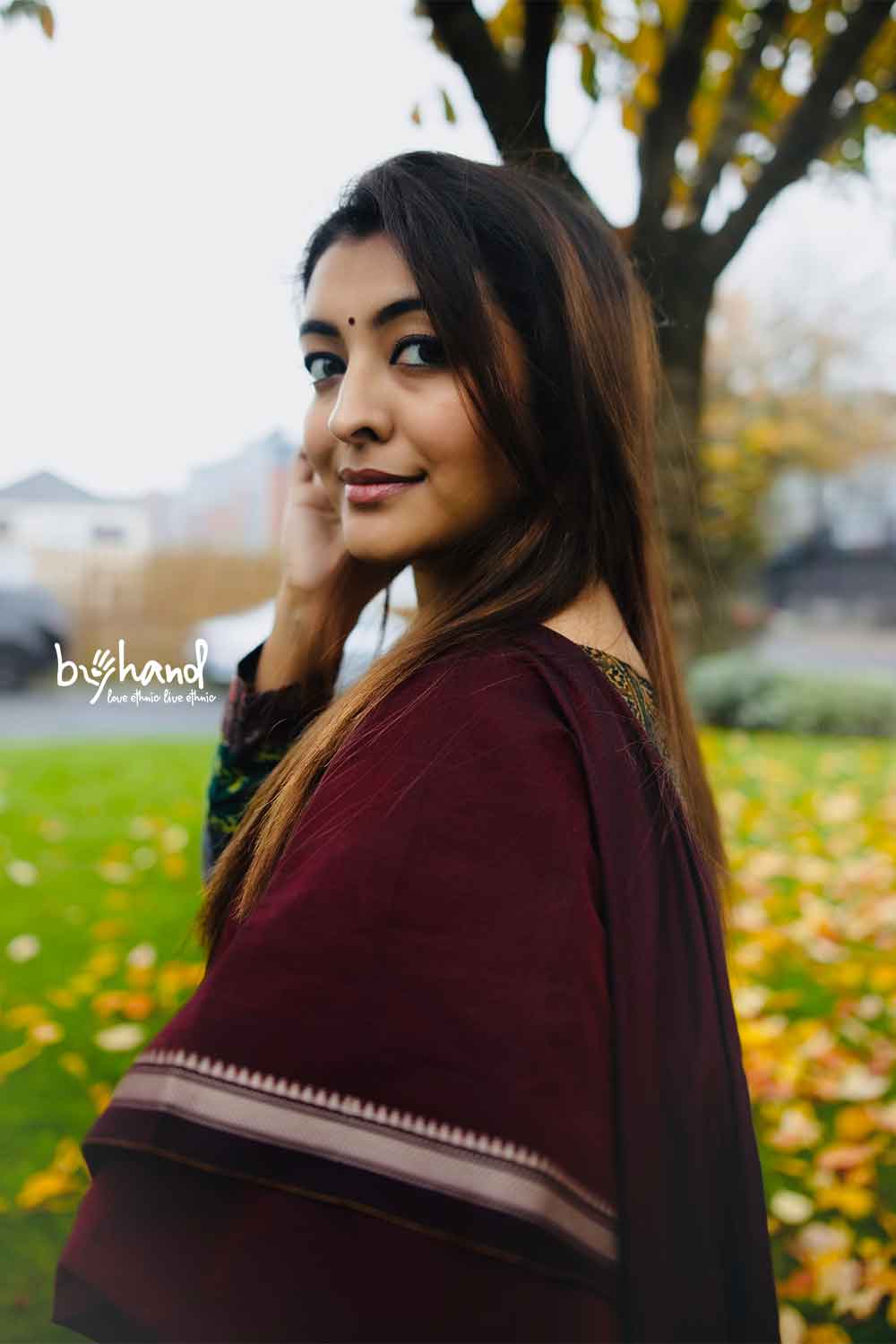 Maroon Narayanpettu Saree