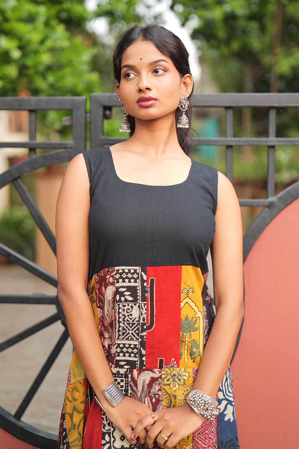 Black Patch Dress