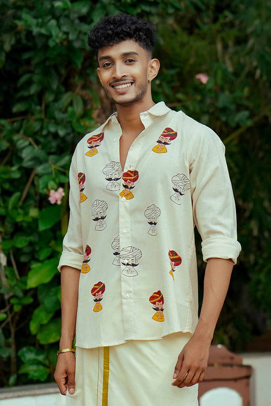 Offwhite Moustachman Printed Shirt