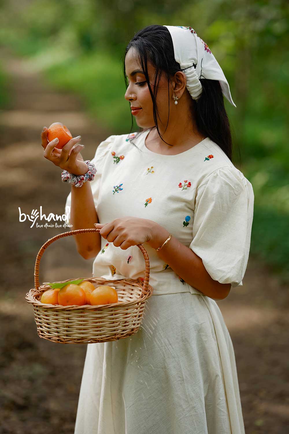 Handloom Umbrella Cut Skirt