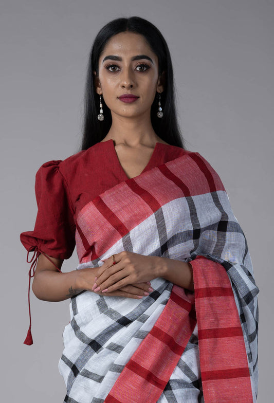 Linen Saree