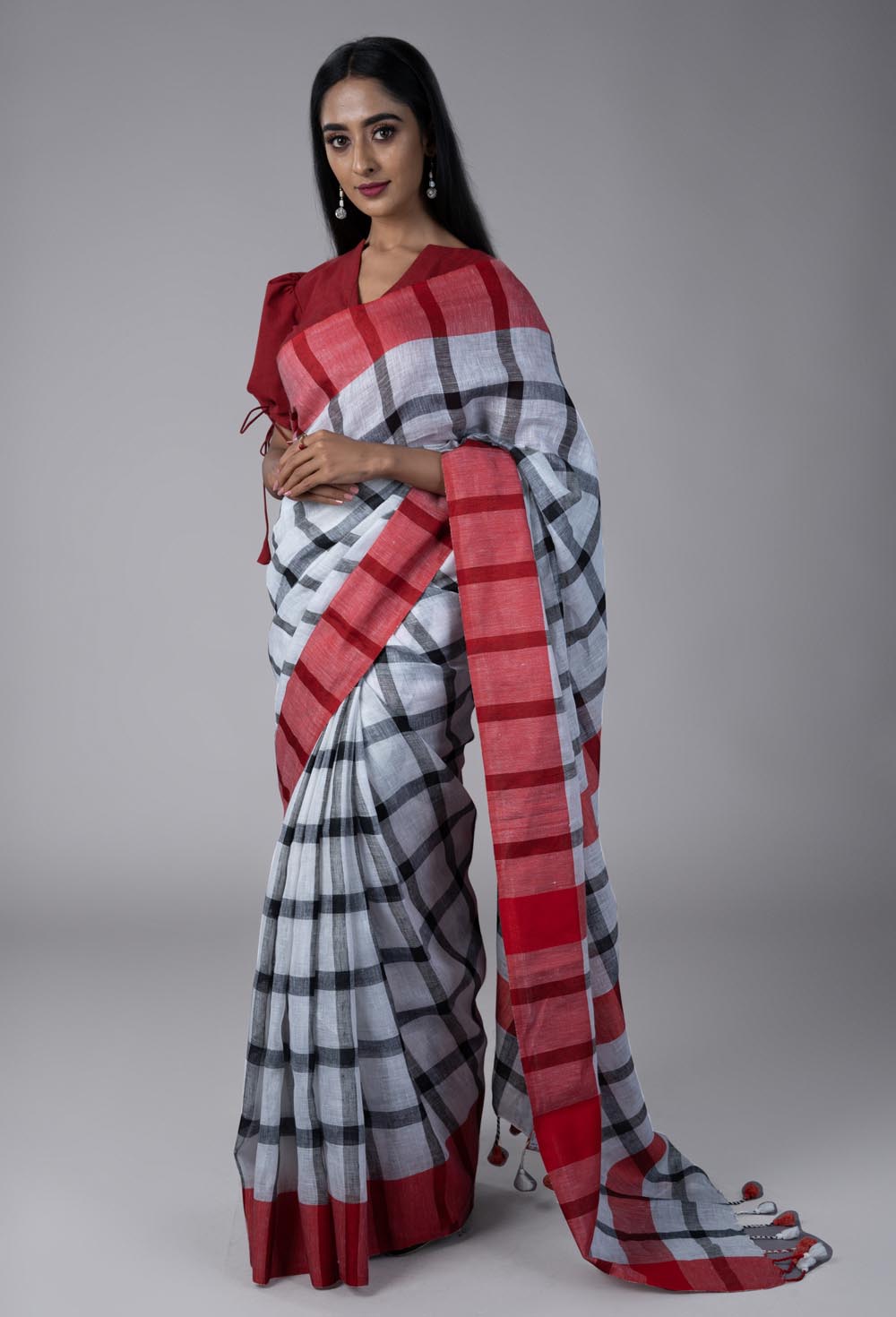 Linen Saree