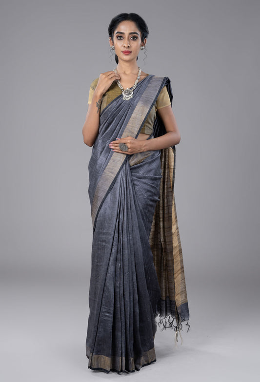 Tussar Dupion Silk Saree