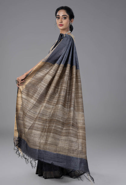 Tussar Dupion Silk Saree