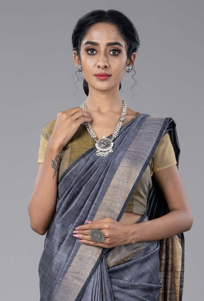 Tussar Dupion Silk Saree