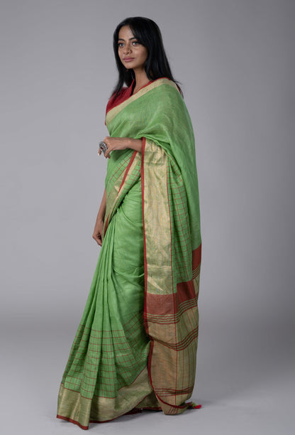 Linen Saree