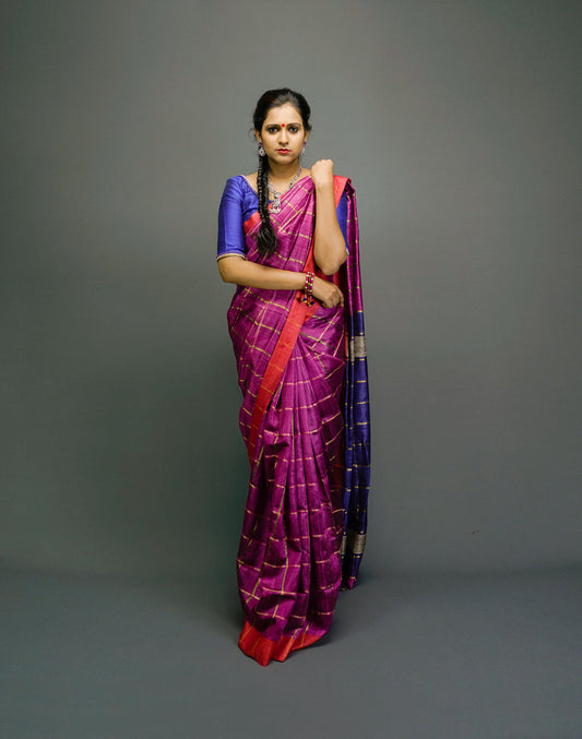 Tussar Dupion Handloom Saree