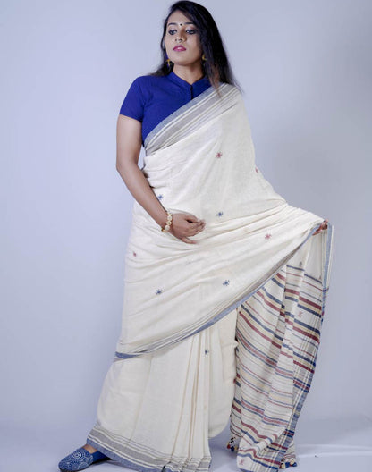 Kala Cotton Natural Dye Bhujodi Saree