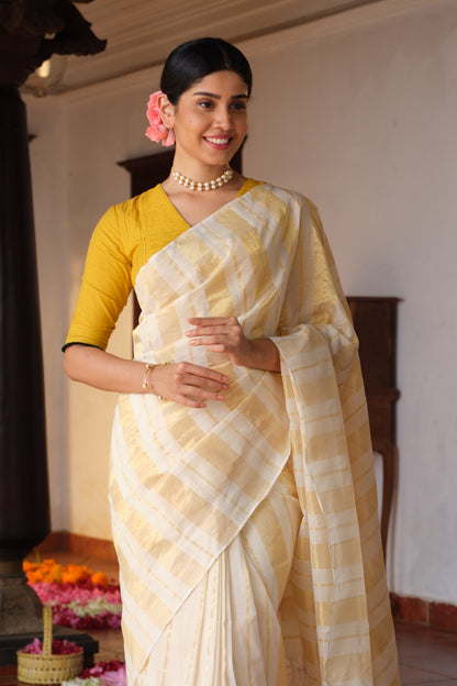 CHENDAMANGALAM HANDLOOM KASAVU SAREE