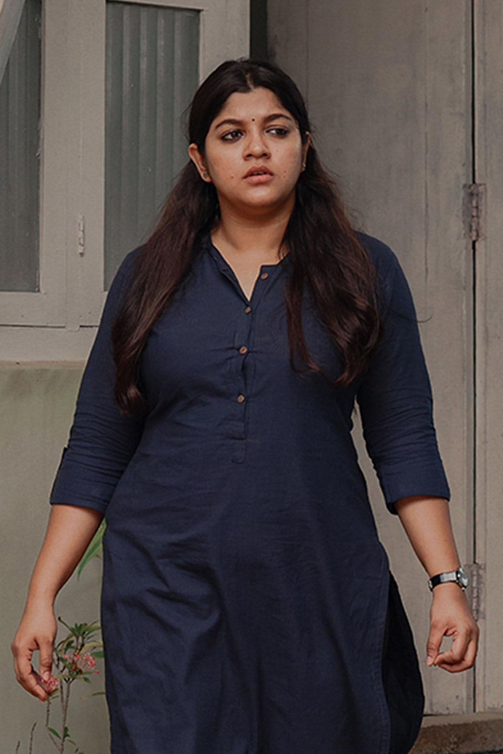 Chendamangalam Navy Blue Kurthi