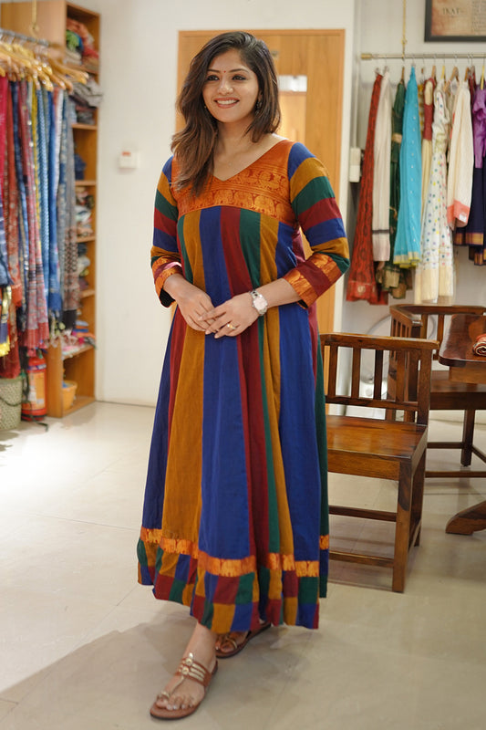 Multicolour Narayan Pet Anarkali