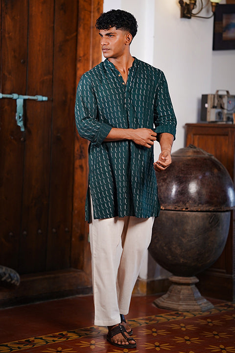 Green Dyed Long Kurta