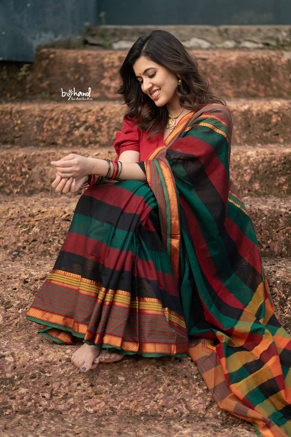 Multi-Colour Narayanpet Handloom Saree