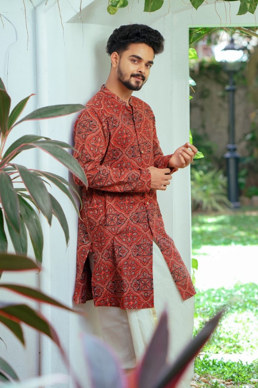 Red Long Full Sleeve Kurtha